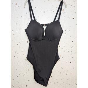 Victoria’s Secret sexy slimming Black One Piece Strappy Swimsuit Size XXL
